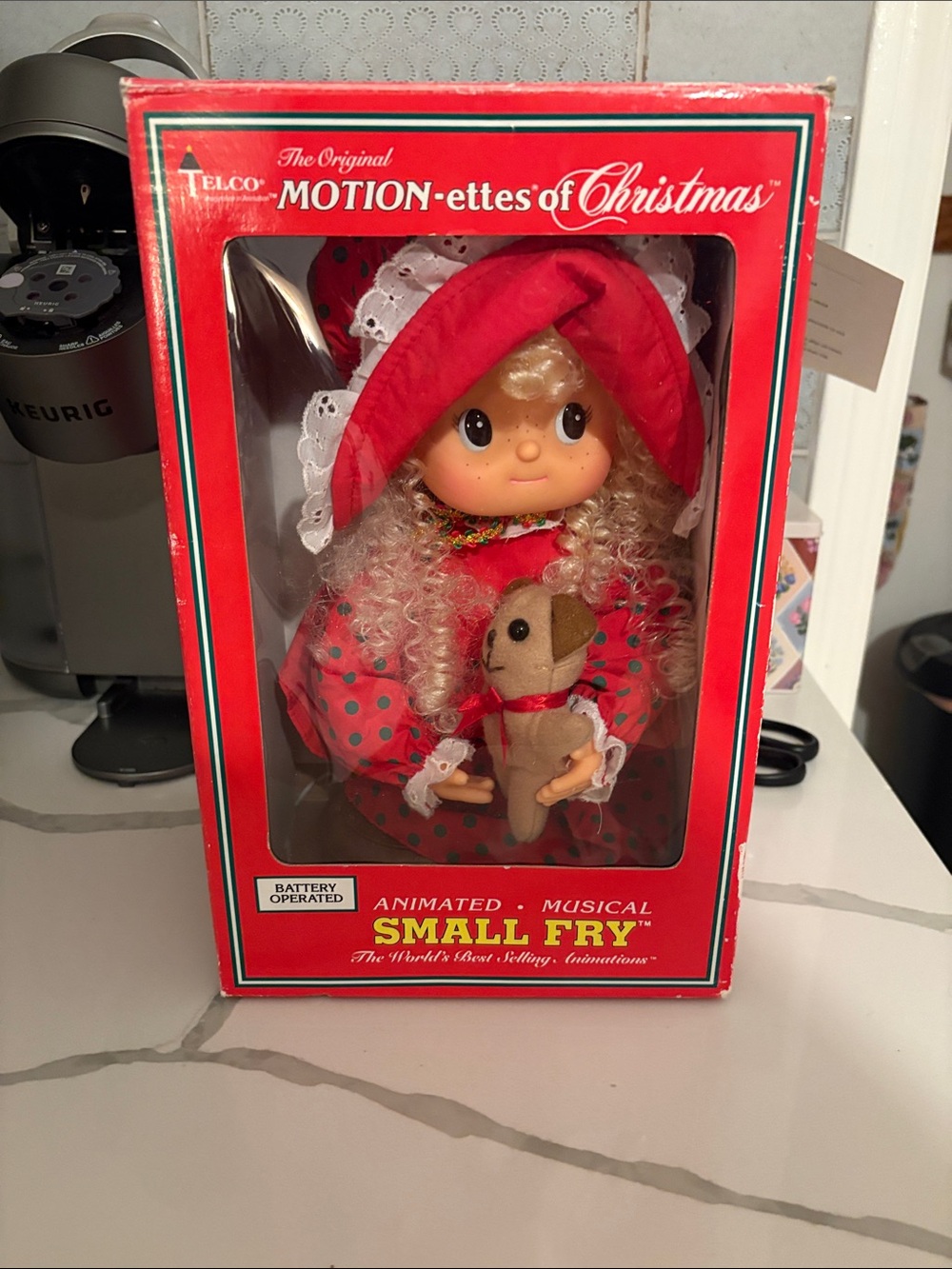 Motion-ettes of Christmas Animated Musical Small Fry Doll in Red